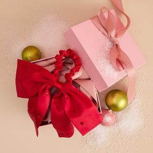 kitsch-satin-rhinestone-bow-scrunchie image 3