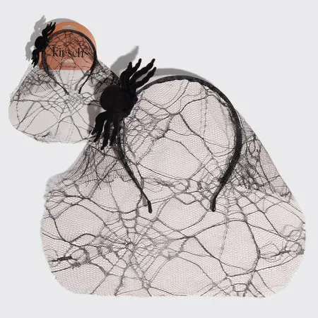 kitsch-spiderweb-veil-stirnband-halloween image 1