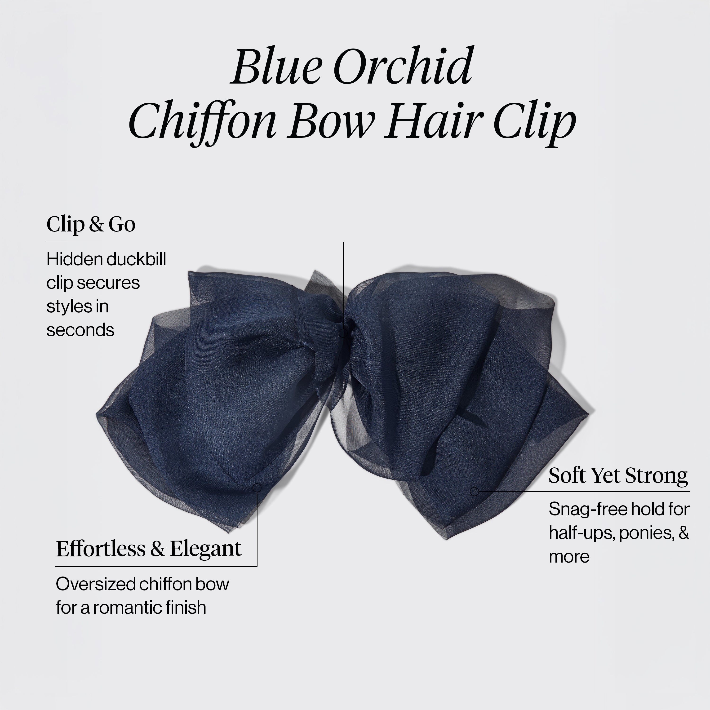 kitsch-blue-orchid-chiffon-bow-haarspange image 5
