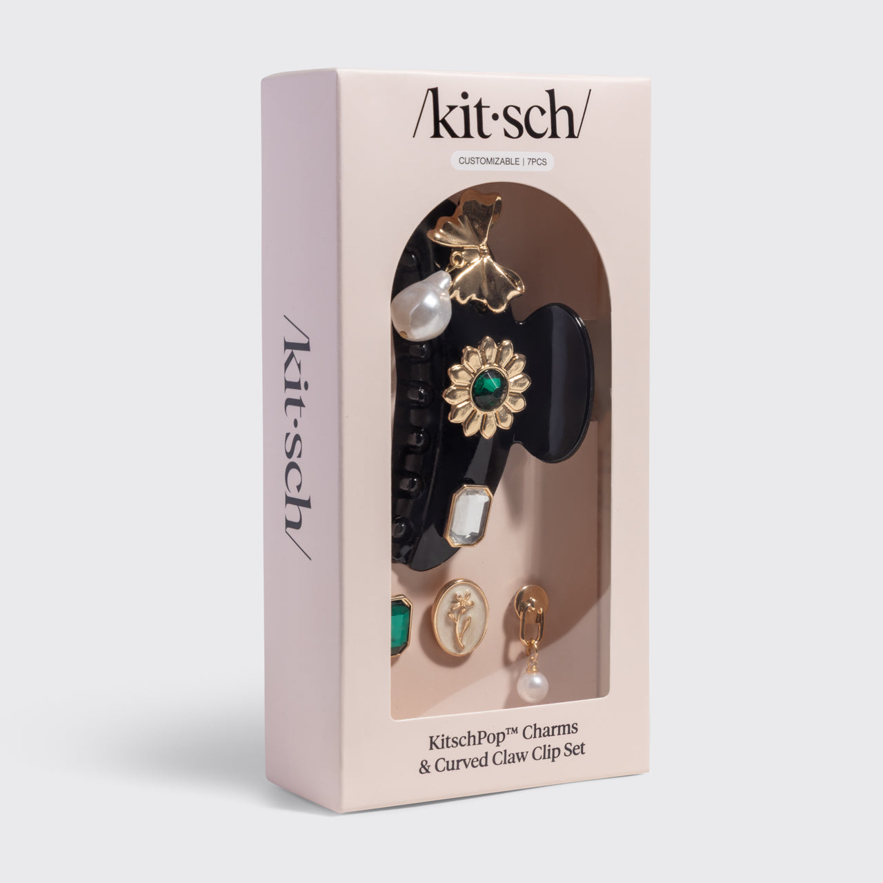 kitsch-kitschpop-curved-claw-clip-charms-in-vintage-black-gebogene-haarklammer-m image 8