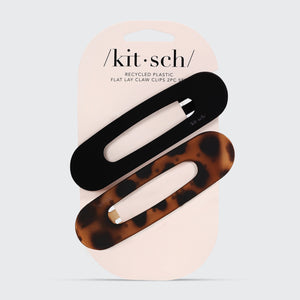 kitsch-black-tort-flat-lay-claw-clips-2pc-set-flache-haarklammern image 3