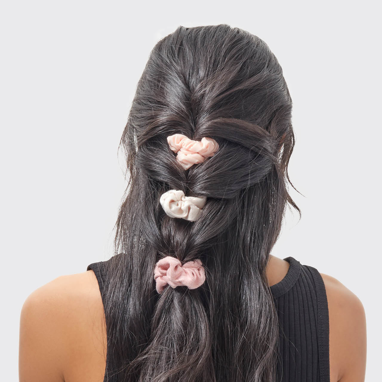 kitsch-assorted-textured-scrunchies-haargummis-terracotta-5er-set image 3
