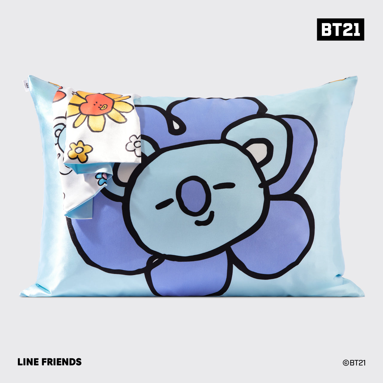 kitsch-x-bt21-satin-kopfkissenbezug-koya-standard image 4