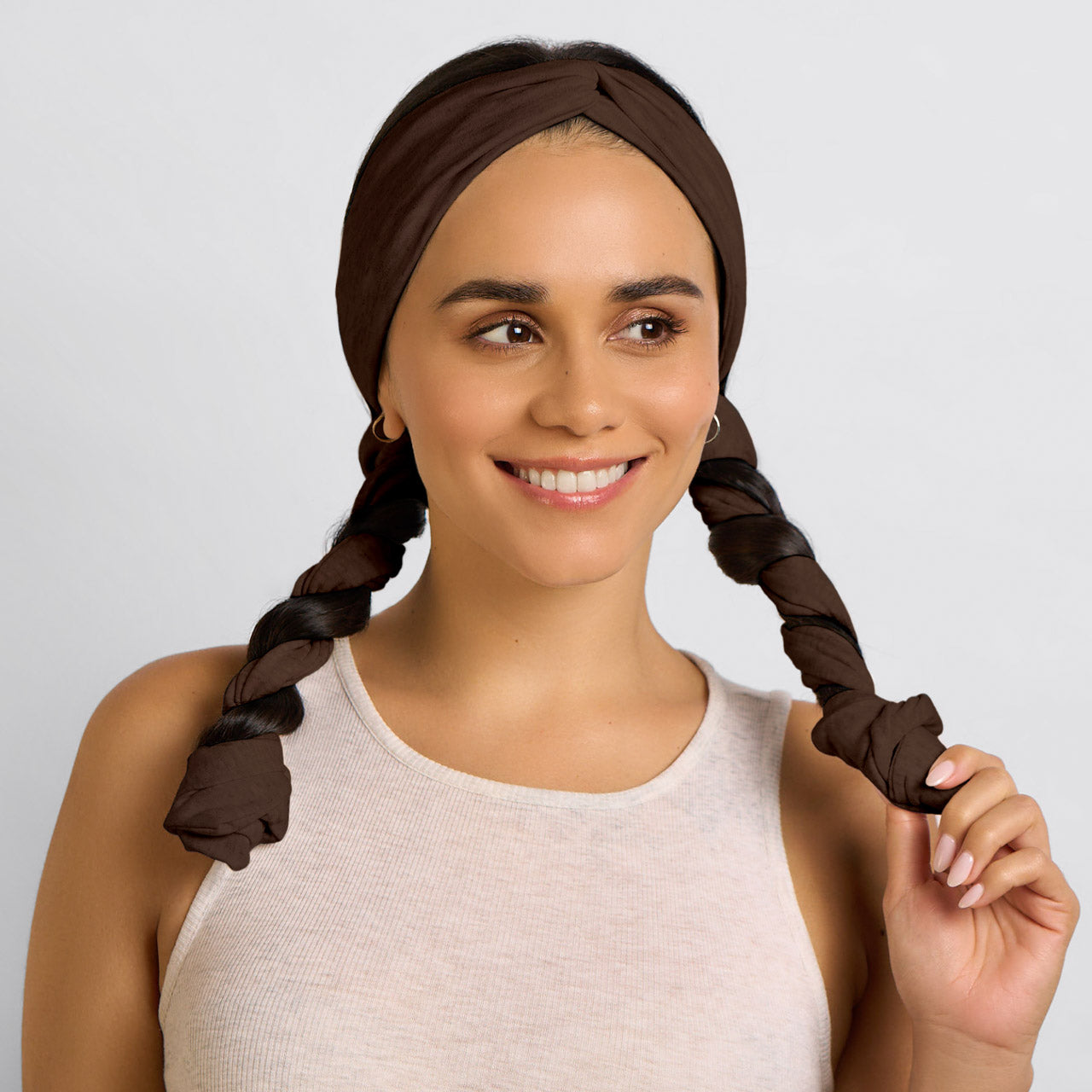 kitsch-set-flow-active-curling-headband-chocolate-brown image 4