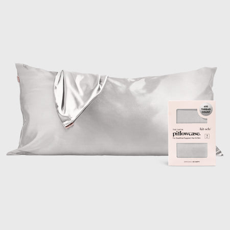 kitsch-satin-kopfkissenbezug-king-silver-91x48-cm-einzelbezug image 1