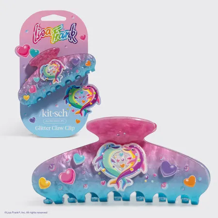 kitsch-x-lisa-frank-glitzer-krallenklammer-dancing-dolphins image 1