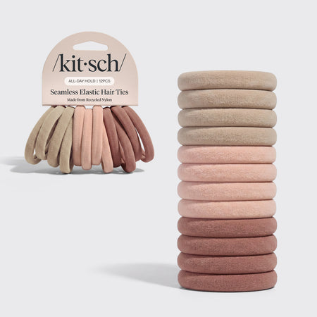 kitsch-rosewood-seamless-hair-elastics-12tlg-nahtlose-haargummis image 1