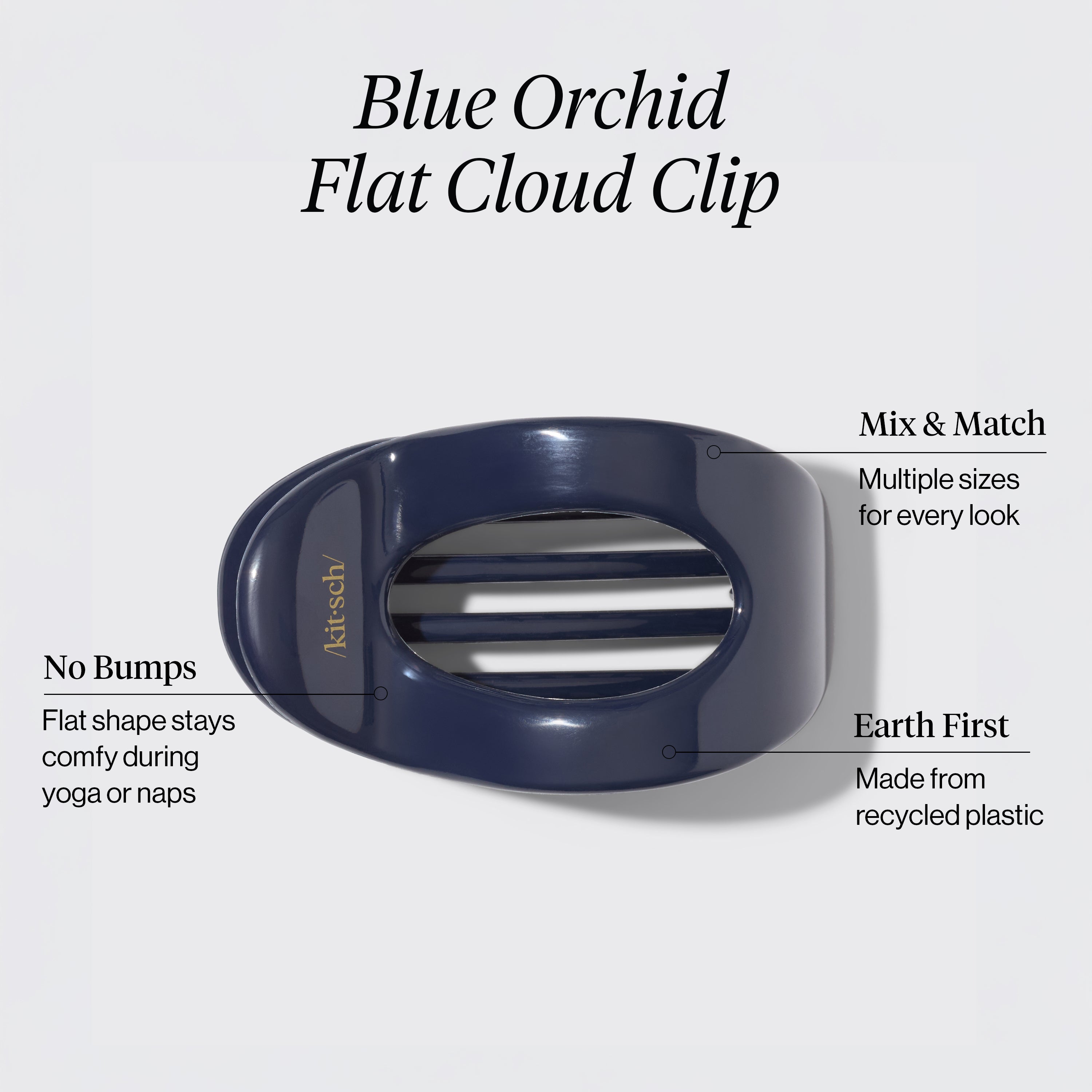 kitsch-flat-cloud-clip-haarklammer-large-blue-orchid image 5