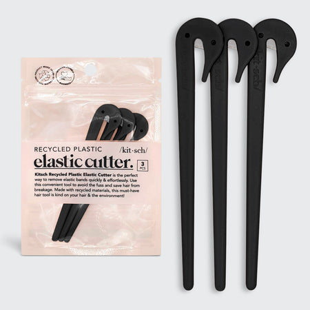 kitsch-black-elastic-cutters-haargummi-entferner-3er-set-schwarz image 1