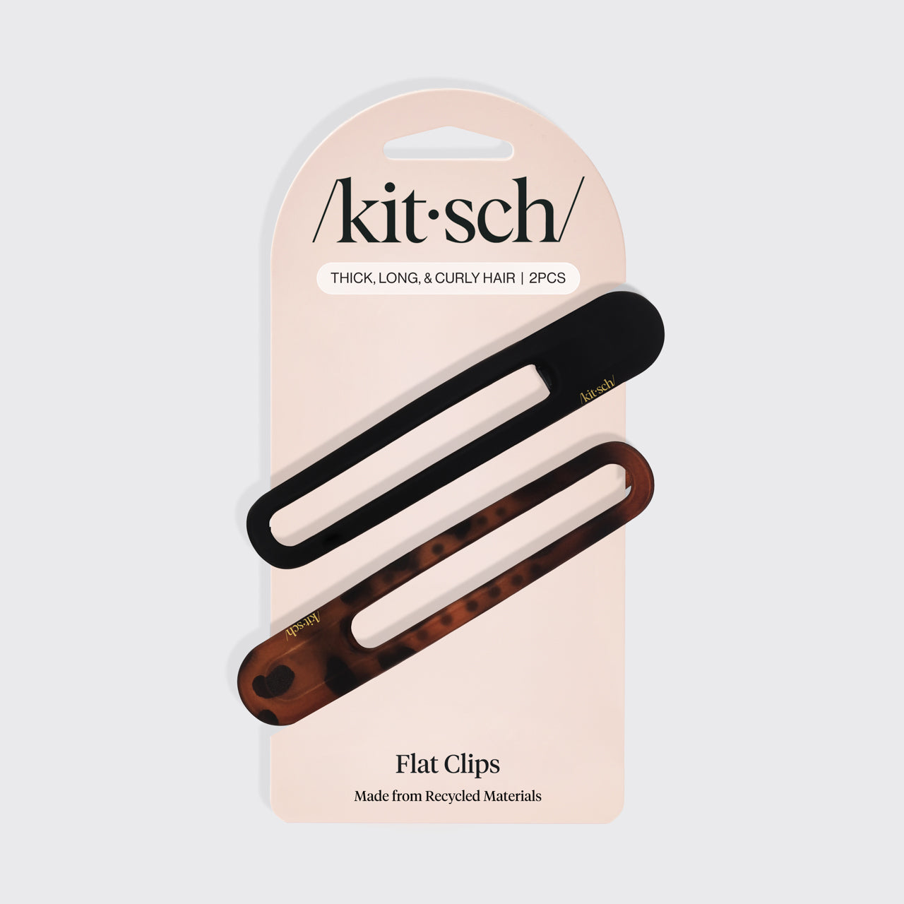kitsch-black-tort-curved-flat-lay-claw-clips-2er-set-haarklammern image 6