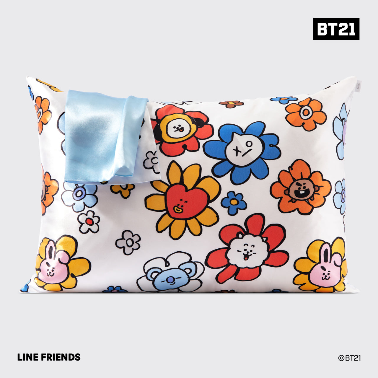 kitsch-x-bt21-satin-kopfkissenbezug-koya-standard image 3