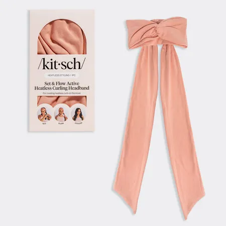 kitsch-set-flow-active-curling-headband-terracotta image 1