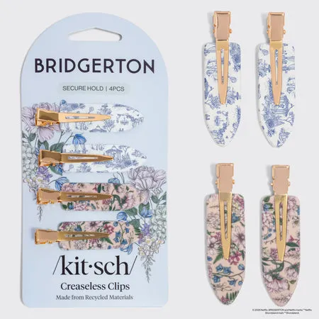 kitsch-x-bridgerton-creaseless-clips-toile-in-bloom-4er-set image 1