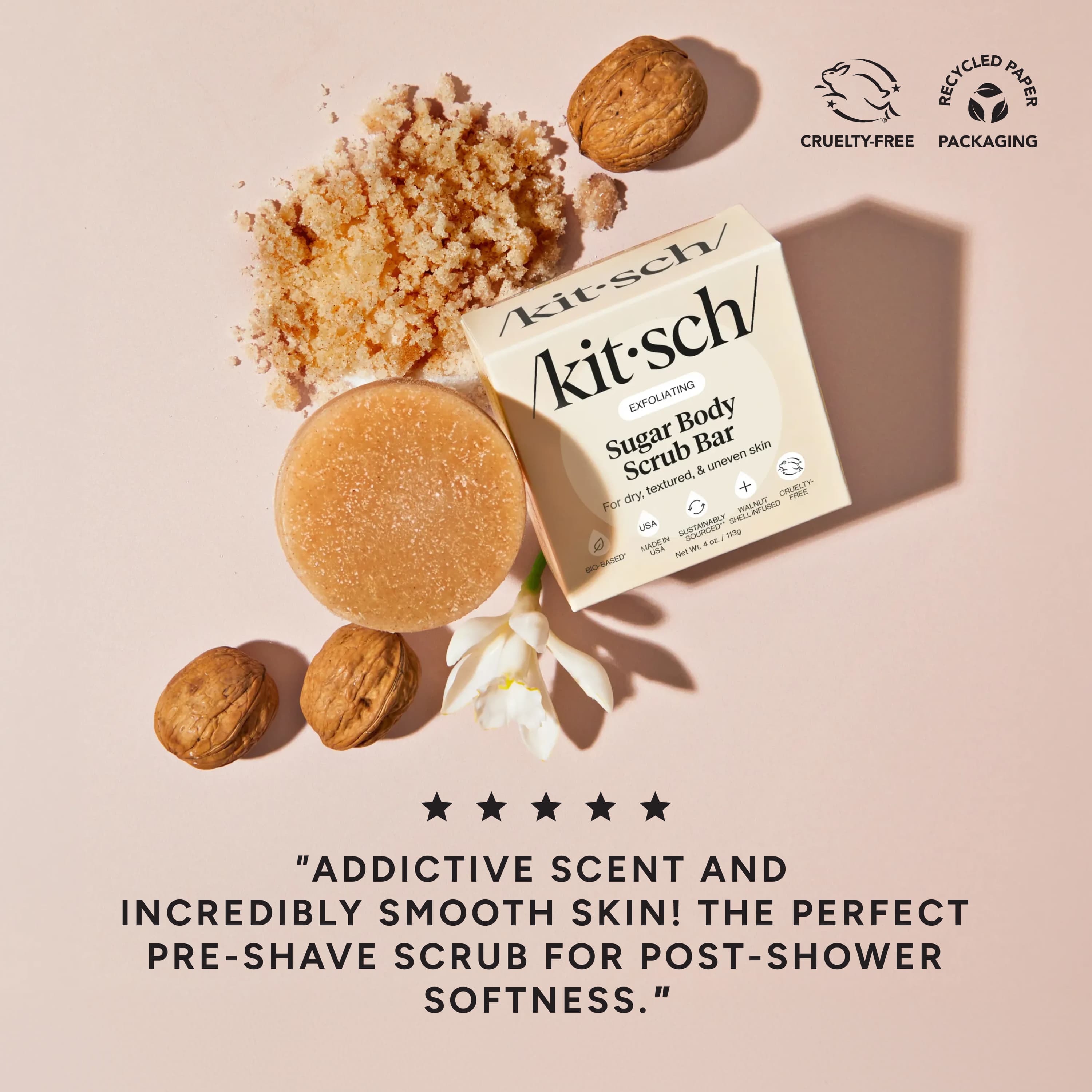 kitsch-exfoliating-sugar-body-scrub-peeling-bar-zuckerscrub image 3