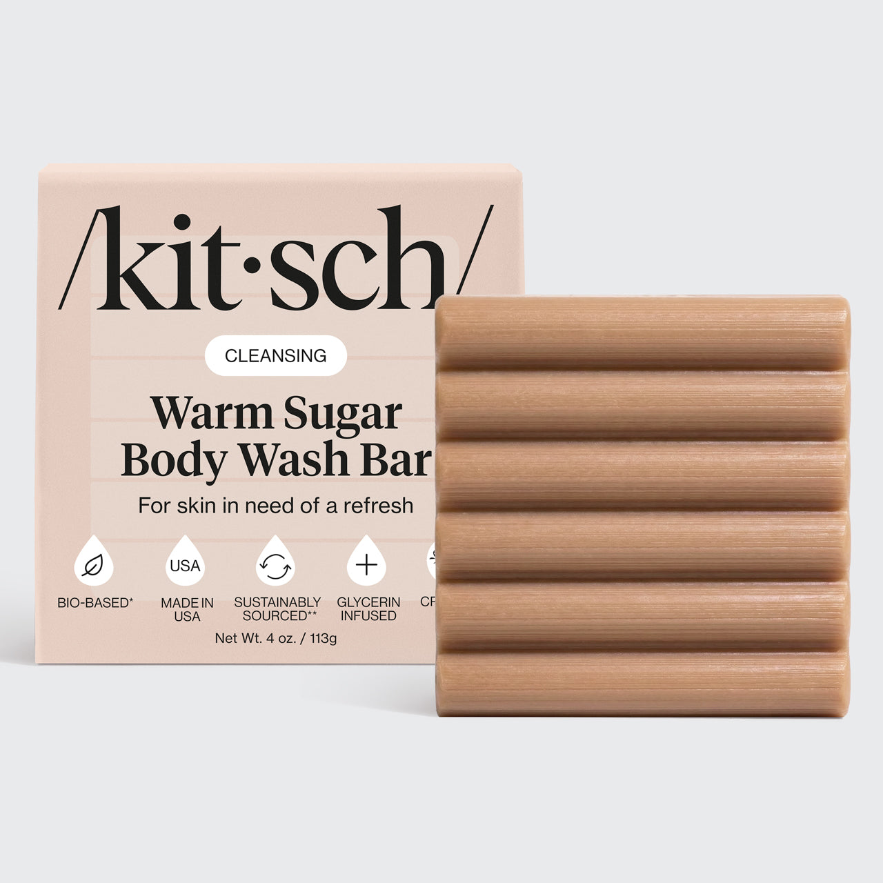 kitsch-cleansing-warm-sugar-body-wash-bar-k-rperseife image 2