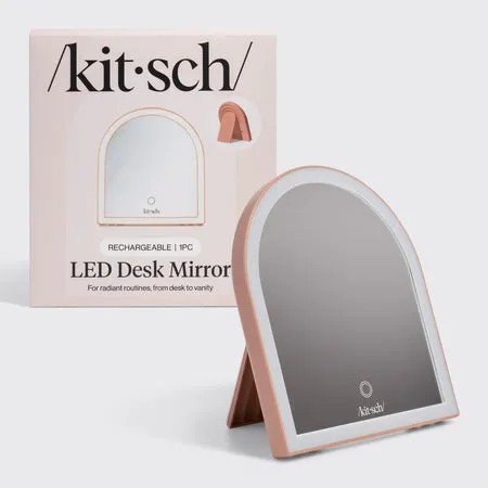 kitsch-terracotta-arch-desk-mirror-led-schminkspiegel image 1