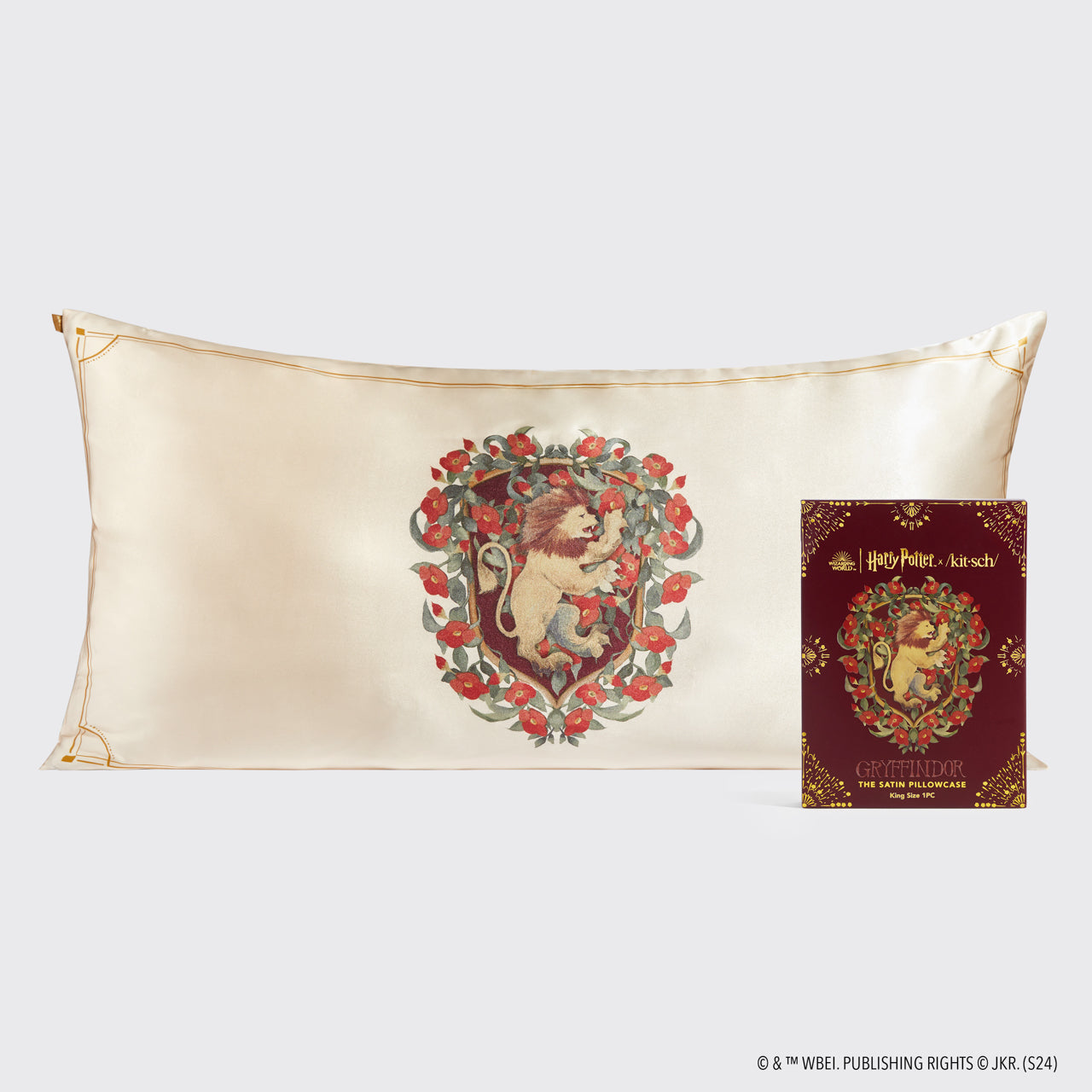 kitsch-x-harry-potter-satin-kopfkissenbez-ge-gryffindor-king-4er-pack image 2