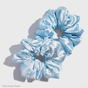 kitsch-x-bridgerton-satin-pillow-scrunchies-toile-de-blue-2er-set-limitiert image 8