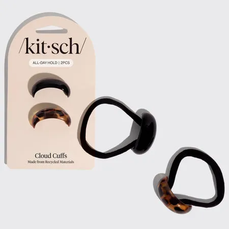kitsch-black-tort-cloud-cuffs-small-haar-cuff-f-r-feine-z-pfe image 1