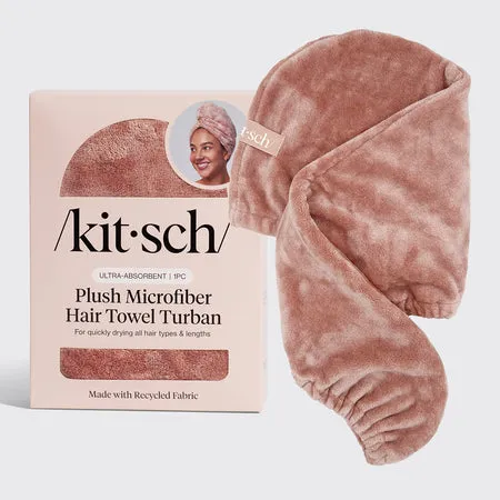 kitsch-terracotta-plush-mikrofaser-haarturban-haartuch image 1