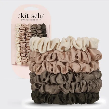 kitsch-eucalyptus-ultra-petite-satin-scrunchies-6er-set-haargummis image 1