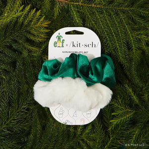 kitsch-x-elf-scrunchies-2er-set-samt-kunstfell-haargummis image 5