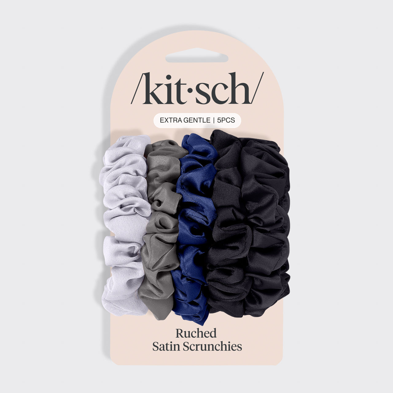 kitsch-midnight-satin-petite-scrunchies-5pc-set image 6