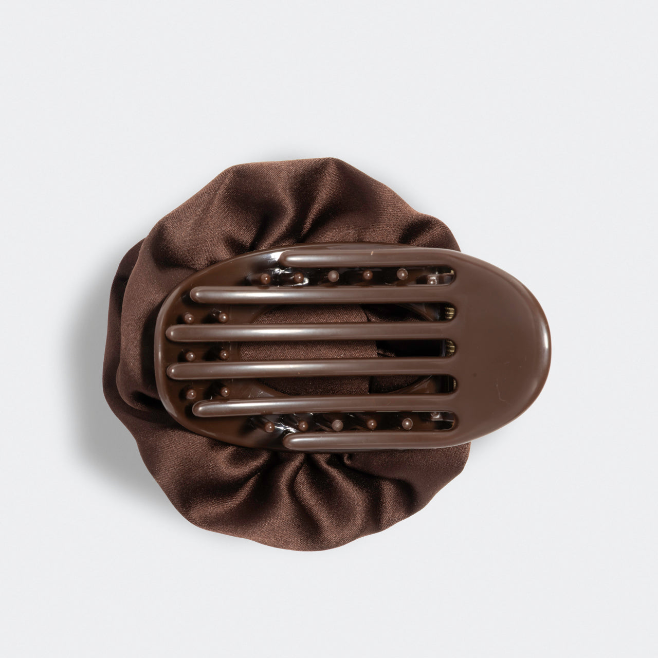 kitsch-satin-rosette-flat-cloud-clip-haarklammer-medium-chocolate image 5