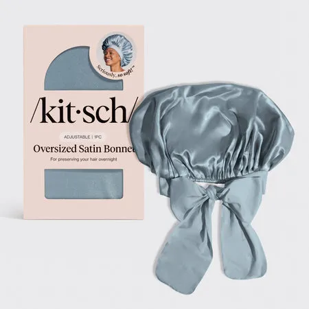 kitsch-haze-blue-oversized-satin-bonnet-bergr-en-satin-haubenkappe image 1