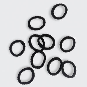 kitsch-black-ribbed-haargummis-strukturiert image 4
