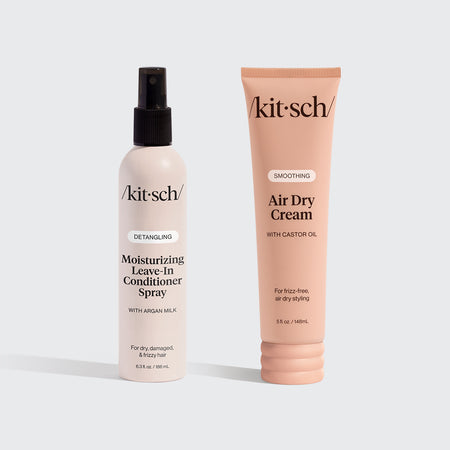 kitsch-stay-hydrated-moisturizing-hair-duo-leave-in-spray-air-dry-cream image 1