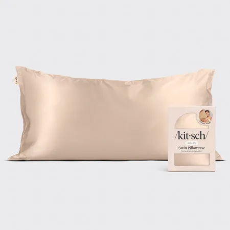 kitsch-satin-kissenbezug-champagne-king-91-x-48-cm-mit-rei-verschluss image 1