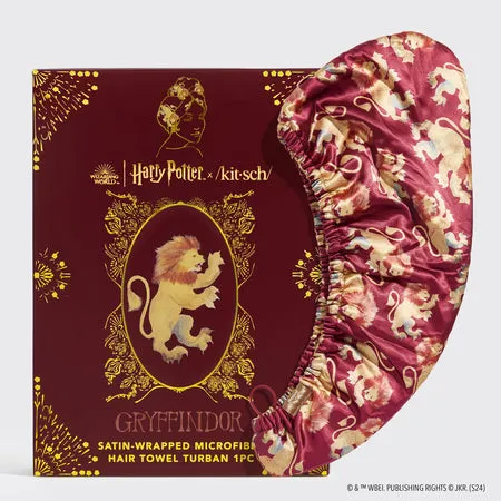 kitsch-x-harry-potter-satin-wrapped-haartuch-gryffindor-haarturban image 1