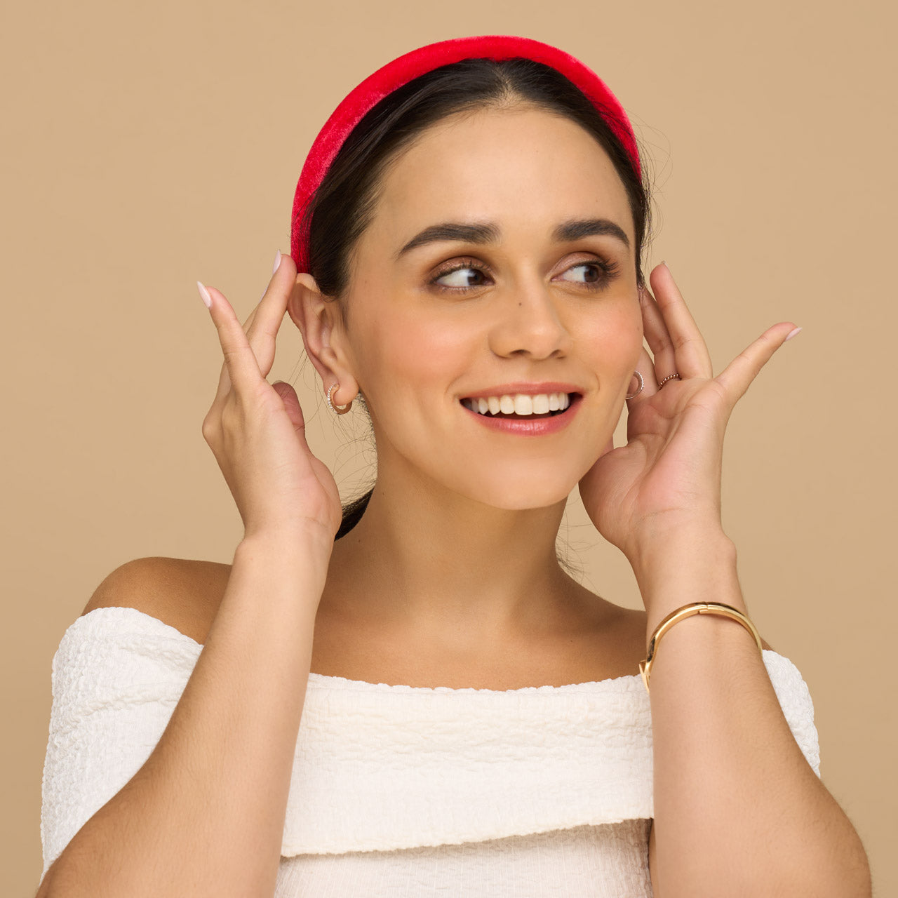 kitsch-velvet-headbands-rot-pink-gr-n-3er-set image 5