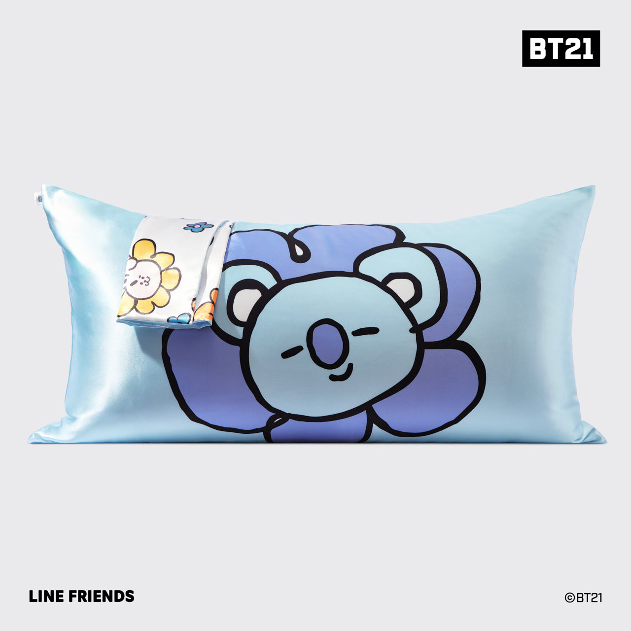 kitsch-x-bt21-satin-kopfkissenbezug-koya-king image 7