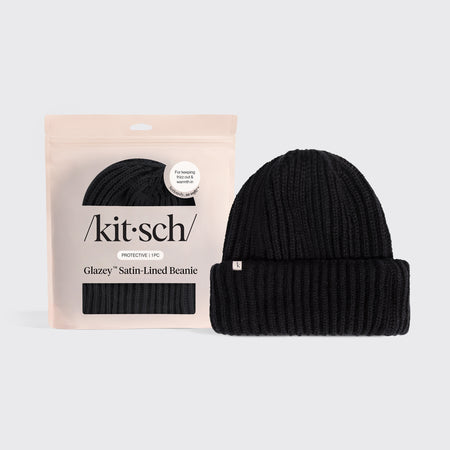 kitsch-glazey-satin-lined-beanie-m-tze-schwarz image 1