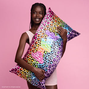 kitsch-x-lisa-frank-satin-kissenbezug-rainbow-leopard-2er-set-king image 7
