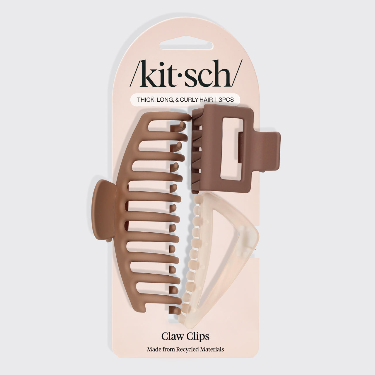 kitsch-recycled-plastic-assorted-claw-clip-3er-set-oversized-haarkralle image 4