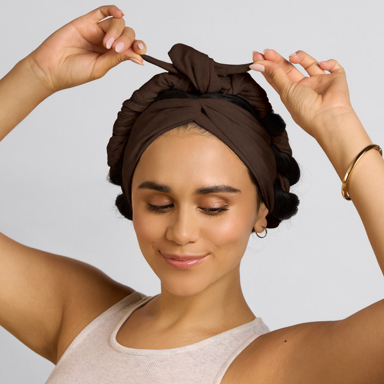 kitsch-set-flow-active-curling-headband-chocolate-brown image 7