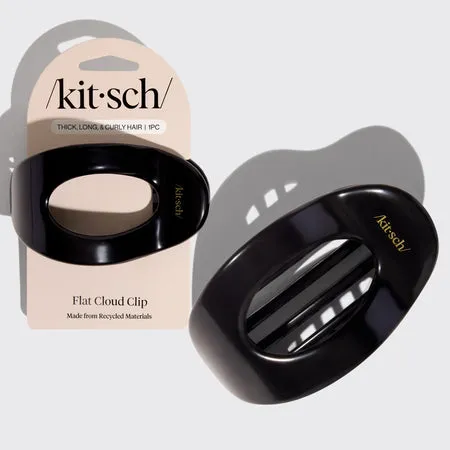 kitsch-black-flat-cloud-clip-large-flache-haarspange-schwarz-gro image 1