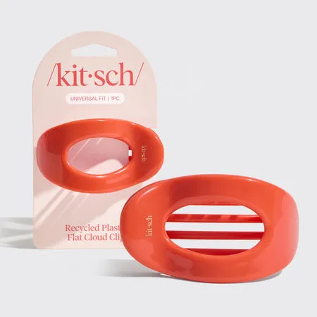 kitsch-cherry-flat-cloud-clip-medium-flache-haarspange-kirschrot image 1