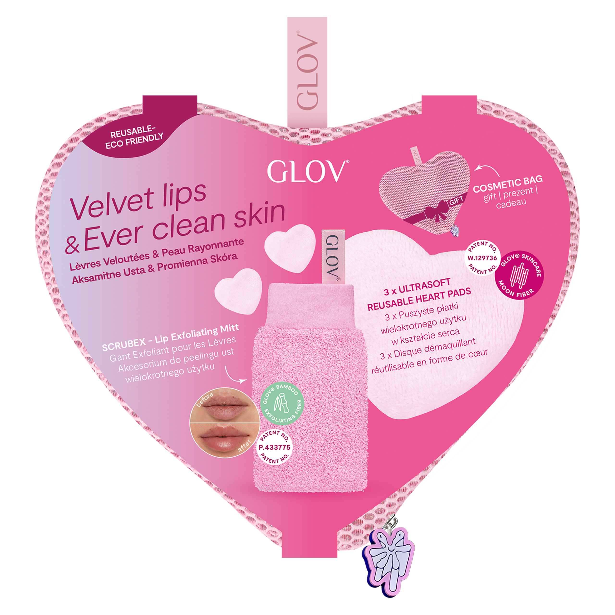 glov-velvet-lips-and-ever-clean-skin-set-lippen-peeling-herz-abschminkpads image 4