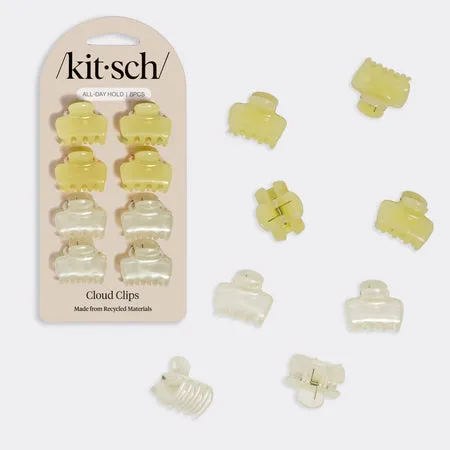 kitsch-pearlized-cream-butter-yellow-jelly-cloud-clips-mini-mini-haarklammern image 1
