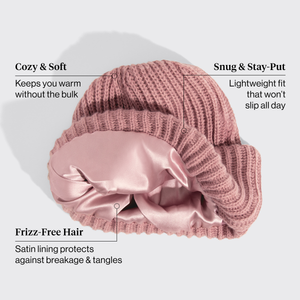 kitsch-glazey-satin-lined-beanie-in-blush image 7