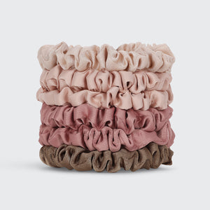kitsch-terracotta-ultra-petite-satin-scrunchies-6er-set-haargummis image 3