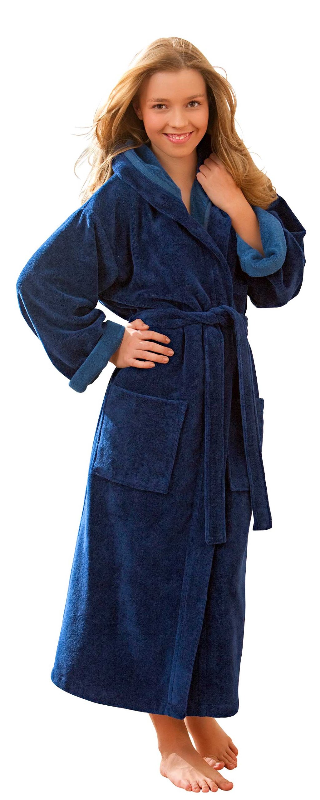 morgenstern-kinder-bademantel-mit-kapuze-frottee-velours-m-dchen-jungen image 1