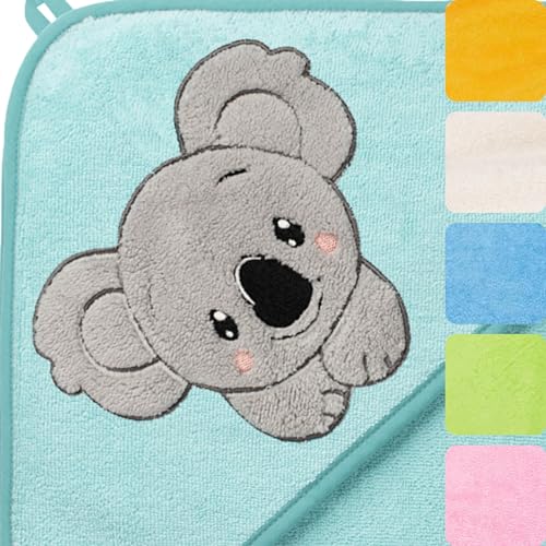 morgenstern-kapuzenhandtuch-kinder-baby-100x100-cm-koala-100-baumwolle image 7