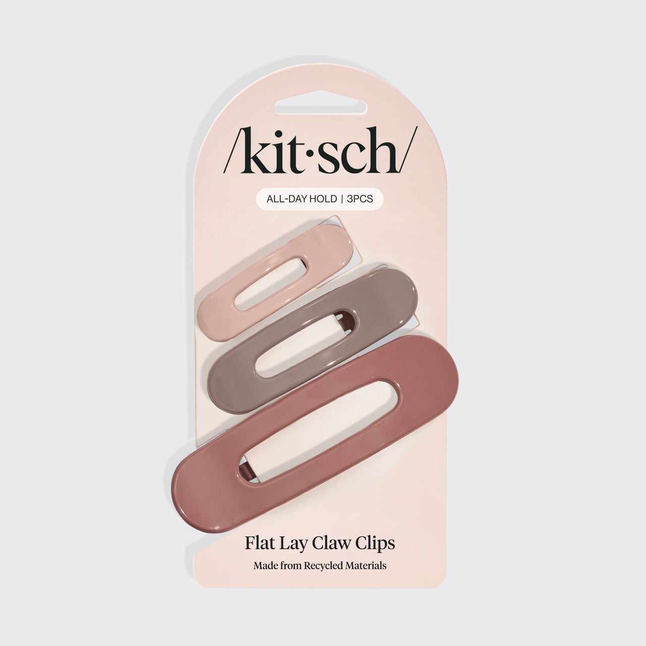 kitsch-flat-lay-claw-clip-3tlg-terracotta-flache-haarklammern image 4