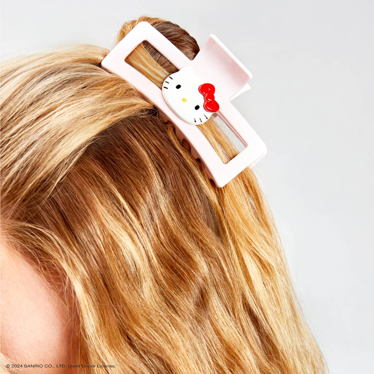 kitsch-x-hello-kitty-jumbo-claw-clip-kitty-face-haarklammer-pink image 4