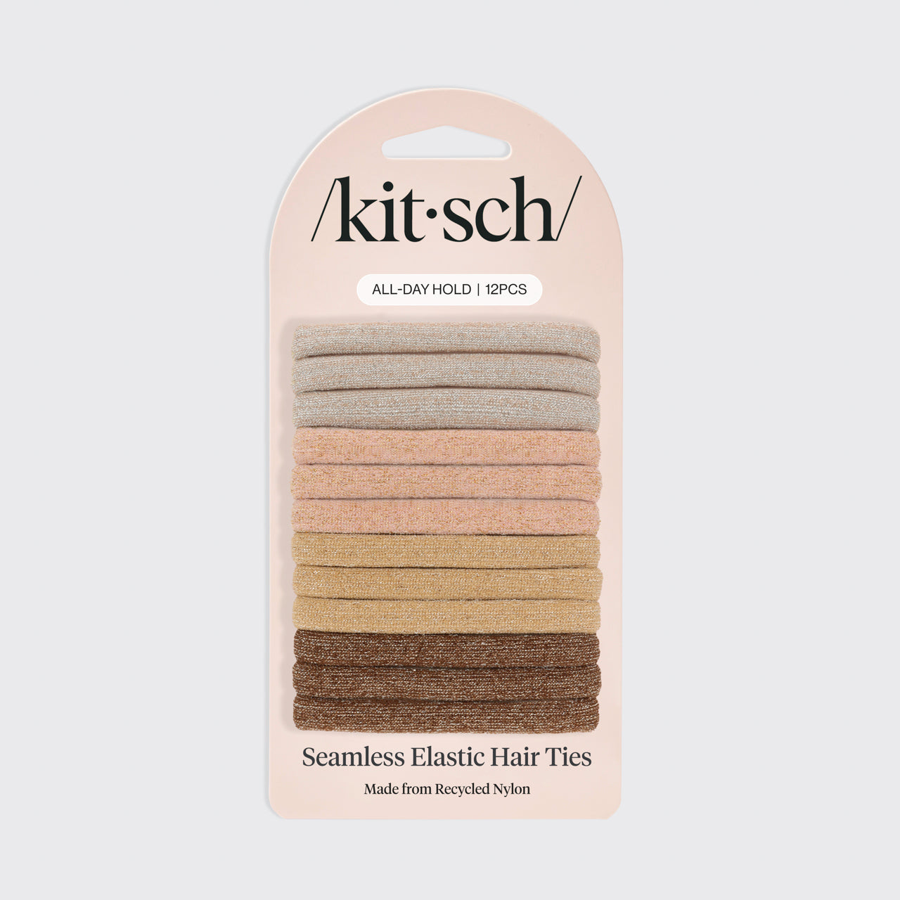 kitsch-neutral-glitter-elastics-12pc-set-recycelte-haargummis image 3
